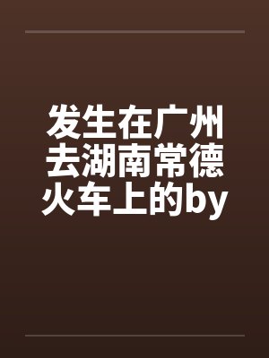 发生在广州去湖南常德火车上的by佚名